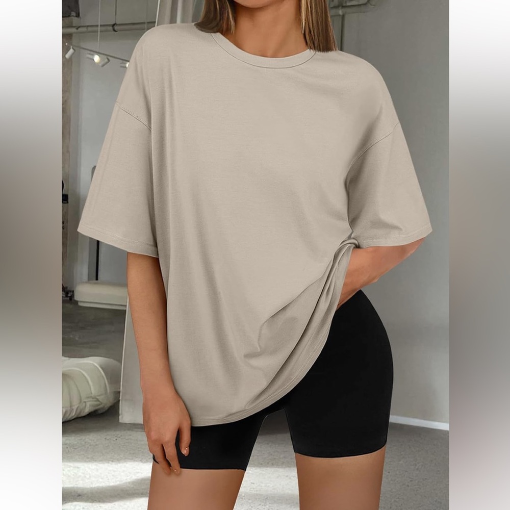 NWT No Label Size XL Khaki Spring Tee